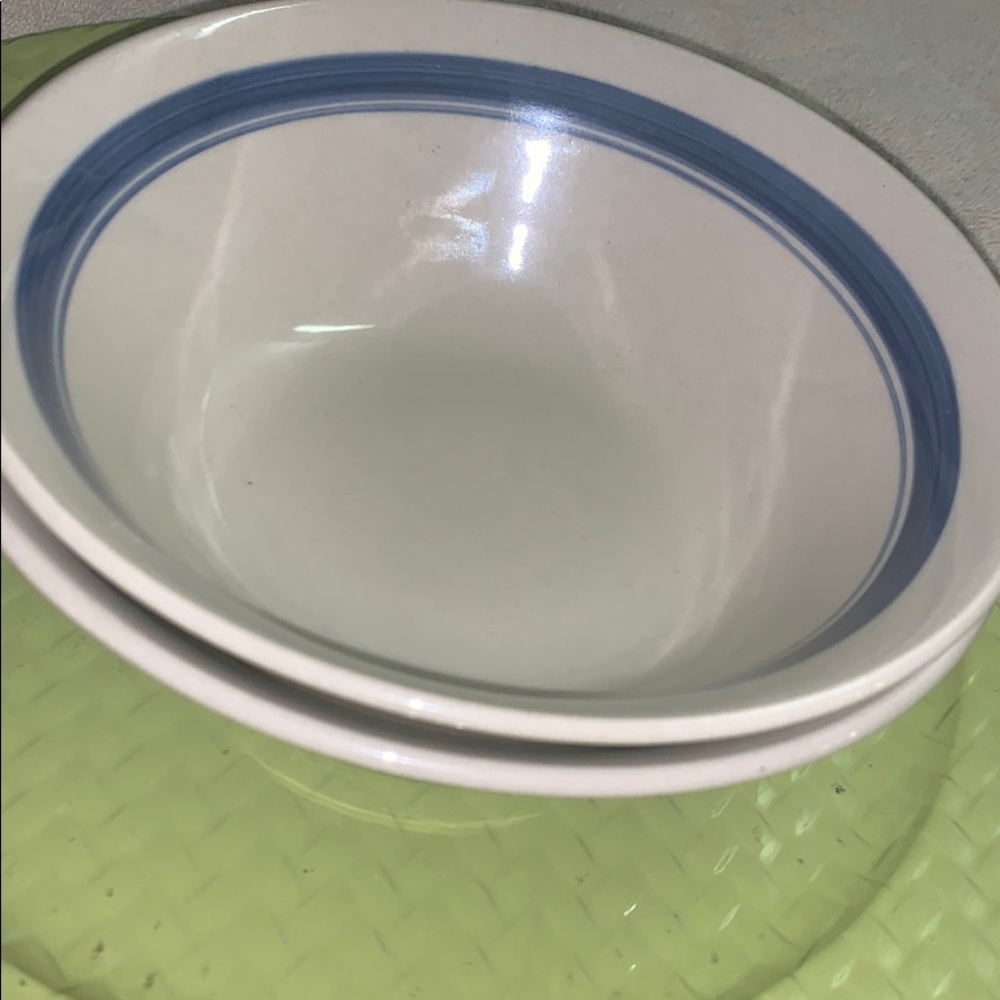 Ceramic blue ring dinnerware